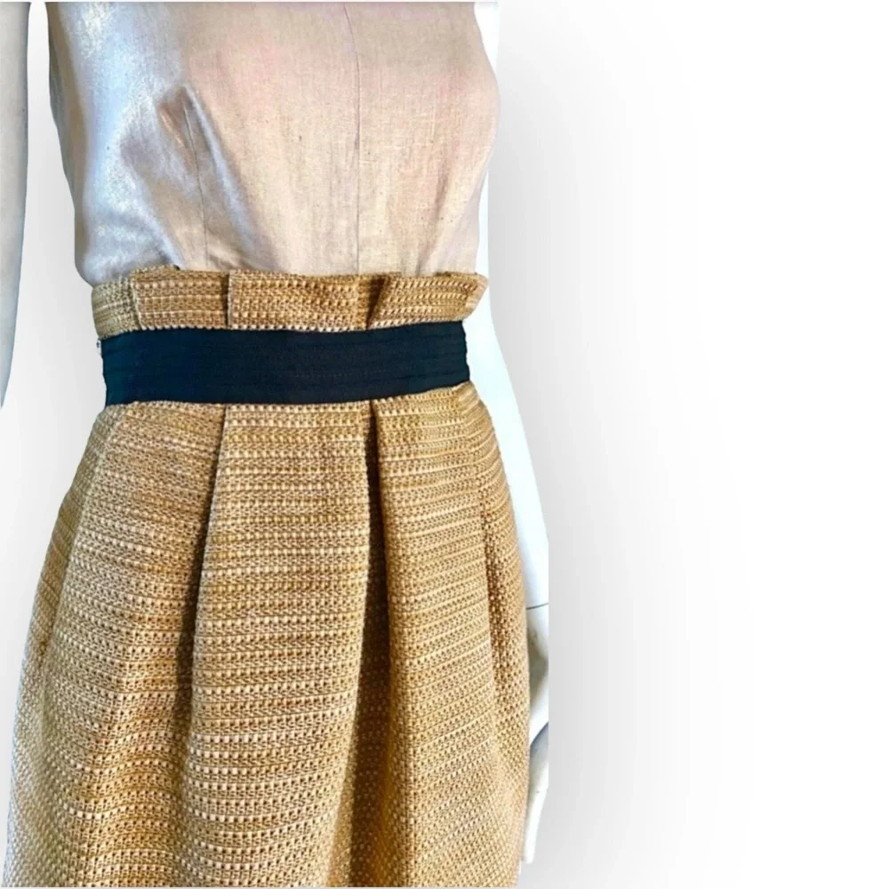 DOLCE & GABBANA Vintage Gold Metallic Dress, Size 44 IT (8 US) - Picture 3 of 16